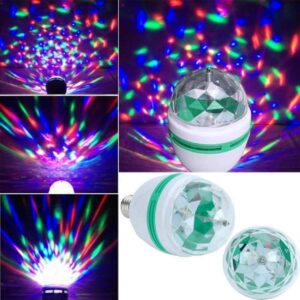 Lâmpada Led Colorida Giratório Com Adaptador de Tomada - Imagem 3