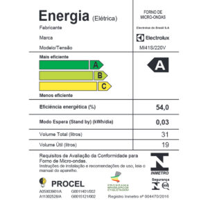 Micro-Ondas Electrolux Prata com Painel Integrado 31L (MI41S) - Imagem 6