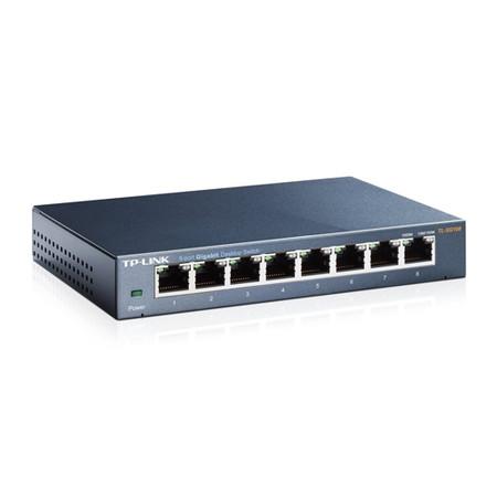 5b8394fc20cbbfca66fcb53fa346c79b.jpg Switch 8 Portas TP-link 10/100/1000 Gigabit TL-SG108 - Imagem 1