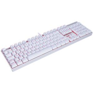 Teclado Mecânico Gamer Redragon Mitra K551W, LED, Switch Redragon MK2 Red, ABNT2, Branco - K551W (RED) - Imagem 3
