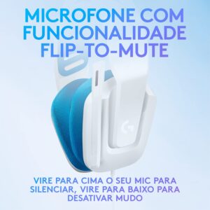 Logitech G Headset Gamer G335 com Almofadas com Espuma de Memória, Design Leve e Conexão 3,5mm para PC, PlayStation, Xbo - Imagem 6