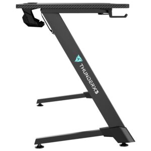 Mesa Gamer ThunderX3 ED5, Preto, Suporte para Copos e Headphones, Superficie Completa de Mousepad - Imagem 4