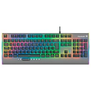 Teclado Mecânico Gamer Fortrek Cruiser, RGB, Switch KRGD Crystal, ABNT2, Dark Grey - Imagem 2