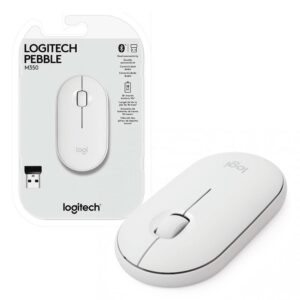 Mouse sem fio Logitech Pebble M350 com Conexão USB ou Bluetooth, Clique Silencioso, Design Slim Ambidestro e Pilha Inclu - Imagem 3