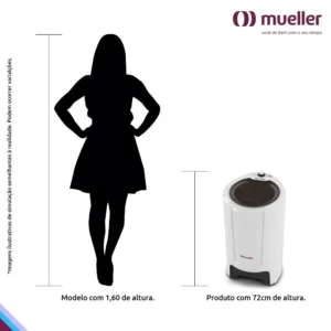 Centrífuga de Roupas Mueller Fit 15 kg de roupa molhada com dupla tampa 220V 60Hz - Imagem 8