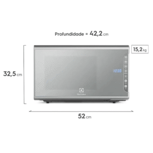 Micro-Ondas Electrolux Prata com Painel Integrado 31L (MI41S) - Imagem 2
