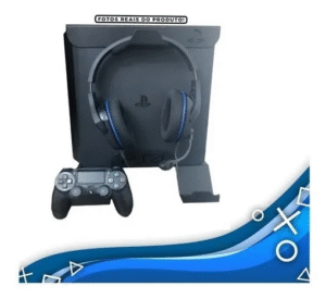 Suporte Parede Playstation 4 Ps4 Slim Console Controles Fone - Imagem 2