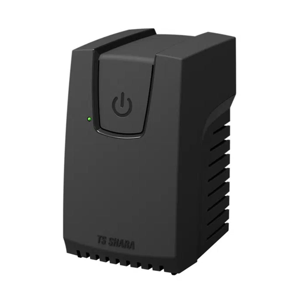 94382839aa153c204d7e1608b70e4696.jpg Estabilizador TS Shara Powerest 300VA, 4 Tomadas, Saida 115V, Entrada Bivolt, Preto - 9101 - Imagem 1