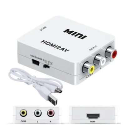 Adaptador Conversor HDMI para AV RCA Full HD Alta Resolução HDMI2AV