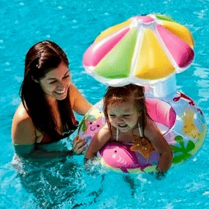 Boia Bote Bebe Cobertura Infantil Inflável Proteção Solar - Imagem 4
