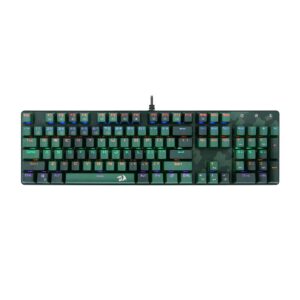Kit Teclado e Mouse Gamer Redragon S108 Dark Green - Teclado Mecânico, Rainbow, Switch Outemu Blue, ABNT2 + Mouse RGB Ca - Imagem 4
