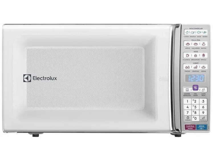 b21d14afc88c038b14a15fc1c924a695.webp Micro-ondas Electrolux Branco com Função Tira Odor e Manter Aquecido 34L - MEO44 220V - Imagem 1