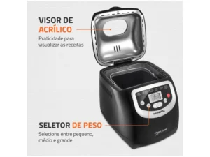 Panificadora Mondial NPF-53 Preta 19 Funções - 700W 220V - Imagem 4