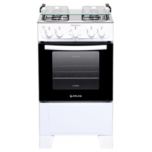 Fogão a Gás de Piso 4 Bocas Atlas Mônaco Plus, Mesa de Inox, Branco - Imagem 3
