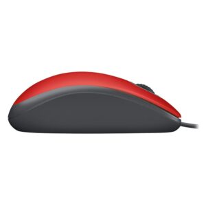 Mouse com fio USB Logitech M110 com Clique Silencioso, Design Ambidestro e Facilidade Plug and Play, Vermelho - Imagem 3