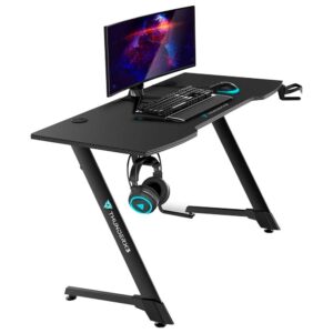 Mesa Gamer ThunderX3 ED5, Preto, Suporte para Copos e Headphones, Superficie Completa de Mousepad - Imagem 6