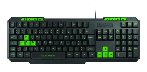 bc9f897e96617787a62eddab587ba477.png Teclado Gamer Multimídia Slim Preto/verde Multilaser Tc243 - Imagem 1
