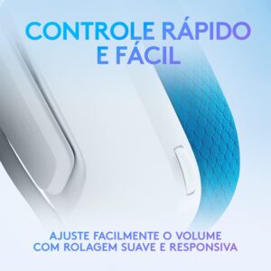 Logitech G Headset Gamer G335 com Almofadas com Espuma de Memória, Design Leve e Conexão 3,5mm para PC, PlayStation, Xbo - Imagem 5