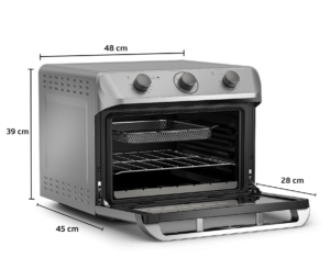 Fritadeira elétrica sem óleo Fryer Air Forno Mueller 35 Litros prata MFB35G 220V - Imagem 3