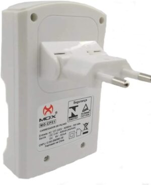 Carregador De Pilhas Baterias Bi-volt Auto Stop Mox Mo-cp50 - Imagem 4