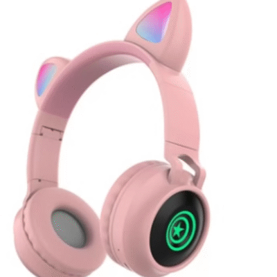 Headphone Headset Gatinho Orelha De Gato Com Led Fone De Ouvido zw-038