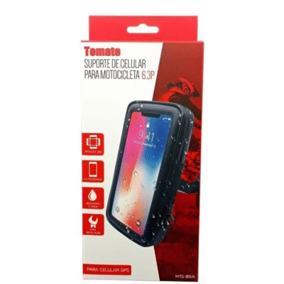 Suporte Bolsa Celular P Moto Prova D'agua Tomate Mtg-016a