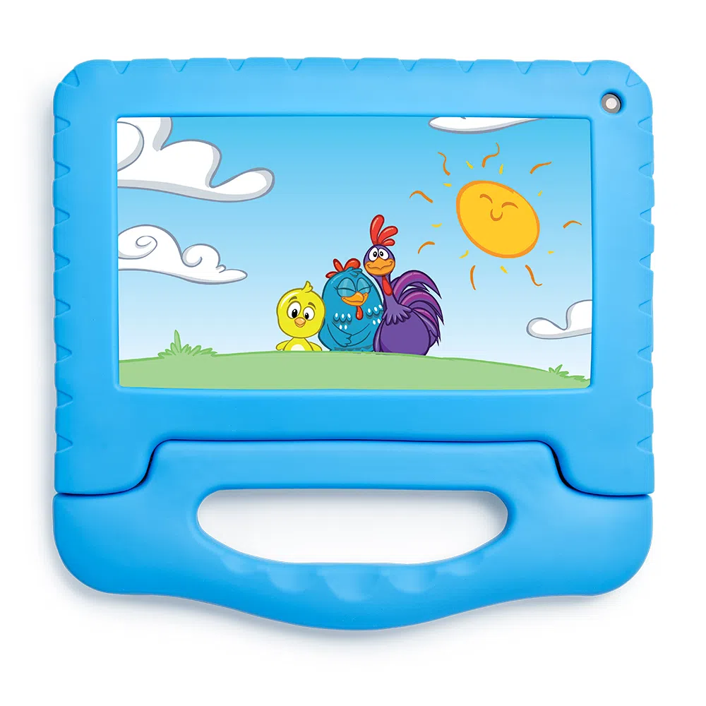 db53e24c0eea0e01bf1d5b364e5c6e95.webp Tablet Multilaser Galinha Pintadinha com Controle Parental 32GB Tela 7 pol + Case + Wi-fi Android 11 Go edition Processa - Imagem 1