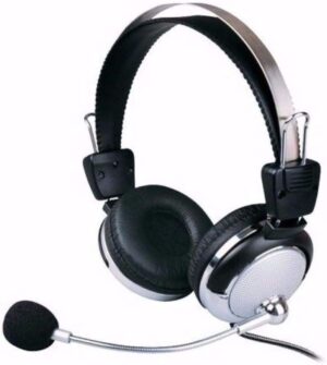Fone de Ouvido com Micro Headphone para Computador SY-301MV Prata - Imagem 2