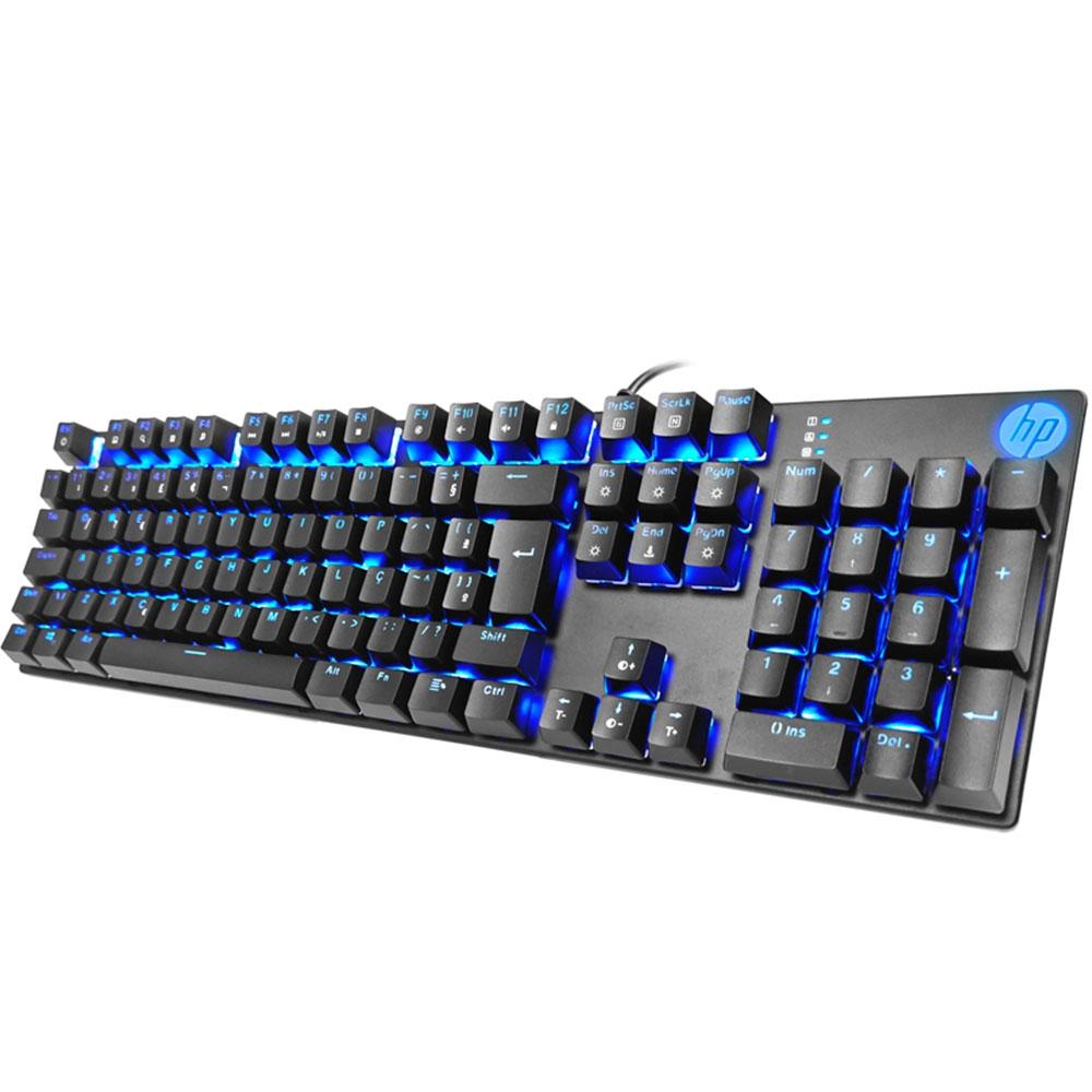 f13c8f5a30511796c0f40e62ae662554.jpg Teclado Mecânico Gamer HP GK400F, ABNT2 - Imagem 1