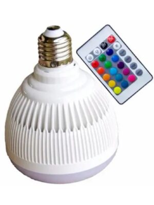 Lâmpada Musical Bluetooth Com Led RGB 12w + Controle Remoto - Imagem 2