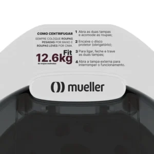 Centrífuga De Roupas Mueller Fit 12,6 kg de roupa molhada com dupla tampa 220V 60Hz - Imagem 3