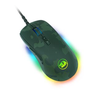 Kit Teclado e Mouse Gamer Redragon S108 Dark Green - Teclado Mecânico, Rainbow, Switch Outemu Blue, ABNT2 + Mouse RGB Ca - Imagem 5