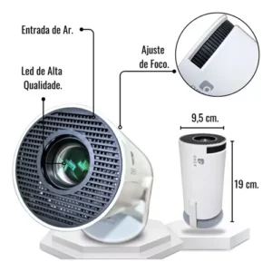 Projetor Portátil Smart Full AGOLD Pro Hy300 4k Android Wifi - Imagem 2