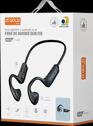 c230cdb5e092c16581ed543653326e21.webp Fone de Ouvido Sport sem Fio Estério Bluetooth 5.3 Fn-B30 AGold - Imagem 1