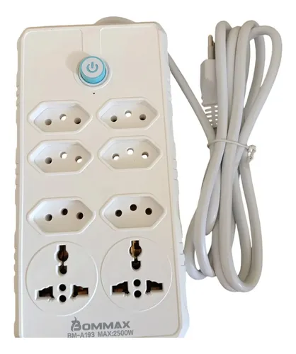 dfc6bcfd17c355626a37fd7b6e9d7a58.webp Protetor Filtro De Linha Com 8 Tomadas De Alimentação Bm-a193 Bommax - Imagem 1