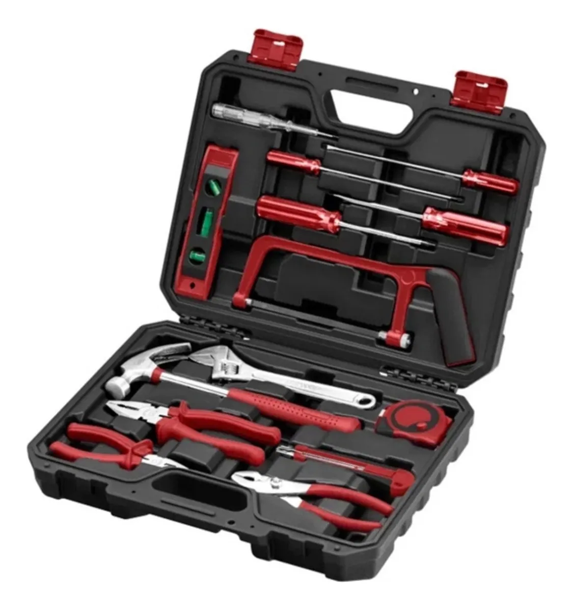 e0f3f090849b7e2de88f78deeeef5557.webp Kit Ferramentas Manuais C/ Maleta 18 Peças Ho218 Multilaser - Imagem 1