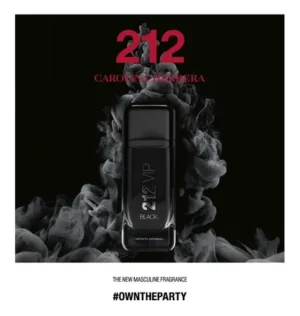 Perfume 212 Vip Black Eau De Parfum 100ml Masculino - Imagem 3