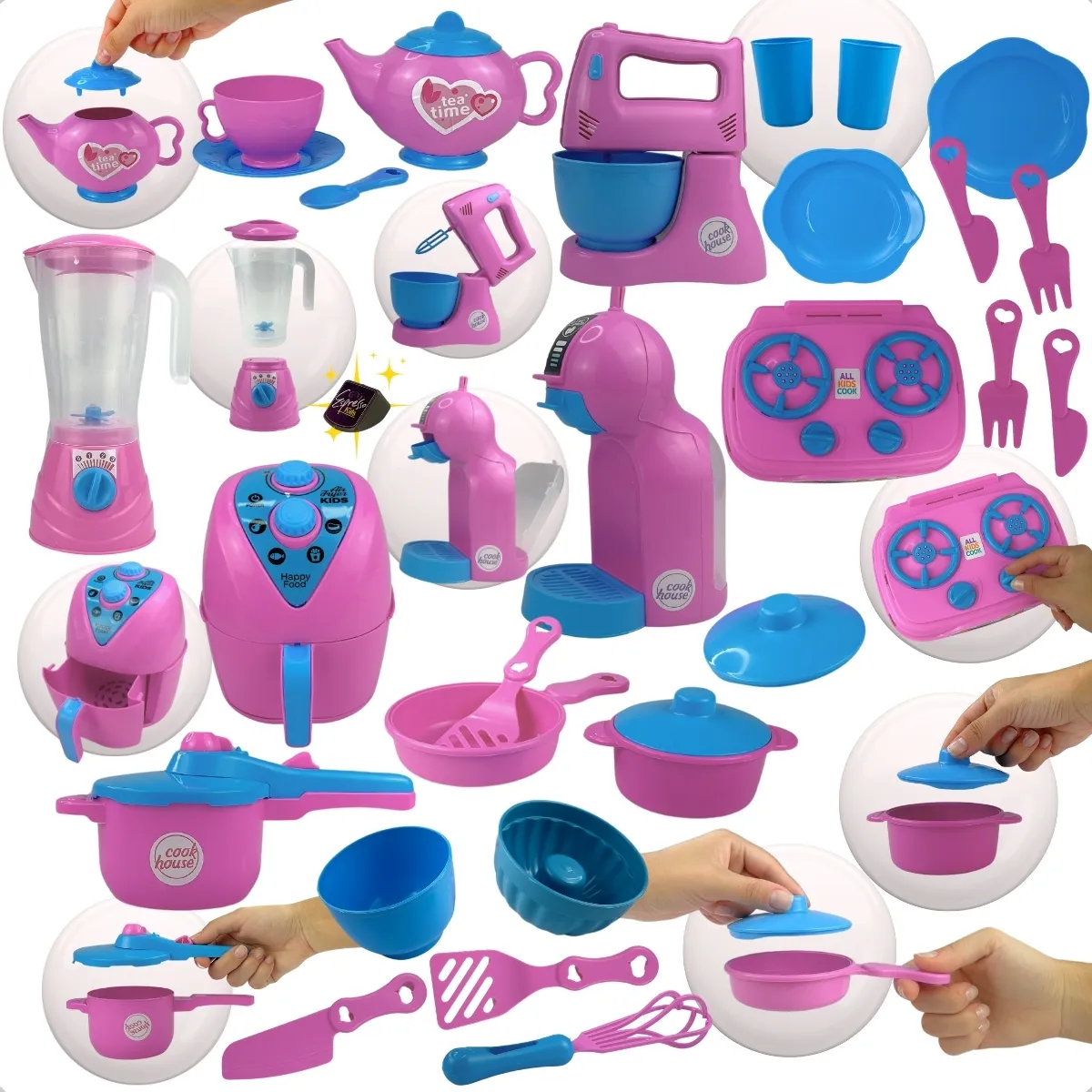 5ed01b0529fe6ead3e5474b0543b74ae.webp Brinquedo Cozinha Infantil Completa 29pçs - Imagem 1
