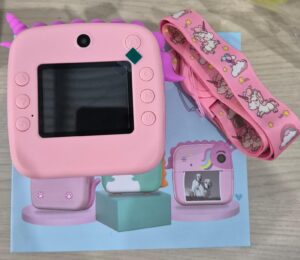 Câmera Infantil Instantânea Rosa Personagens - Imagem 2