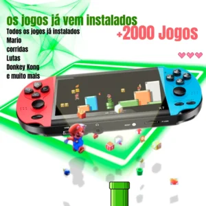 Vídeo Games Portátil Retro Ka-5883 De Tela 7" " Com Jogos Retrô - Imagem 5