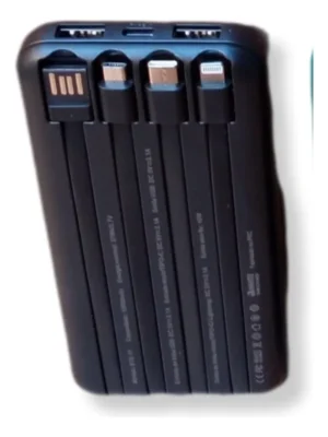 Carregador Portátil Power Bank 10000mah Android/Ios AGold BTE-17 - Imagem 2