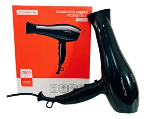 Secador De Cabelo Profissional Tomate 2000w Cor Preto 220V