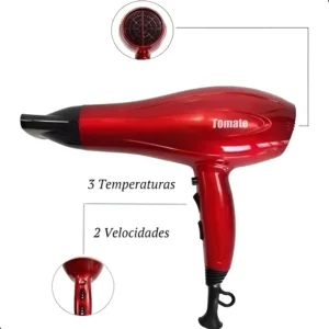 Secador De Cabelo Profissional Tomate 2000w Cor Vermelho 220V - Imagem 4