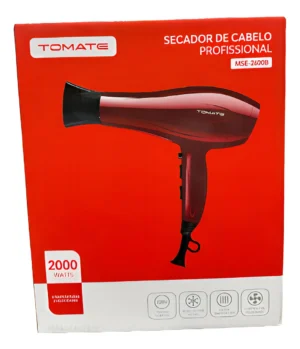 Secador De Cabelo Profissional Tomate 2000w Cor Vermelho 220V