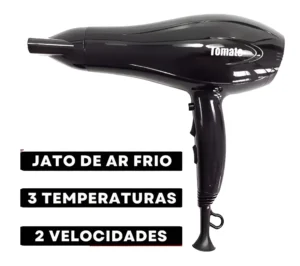Secador De Cabelo Profissional Tomate 2000w Cor Preto 220V - Imagem 3