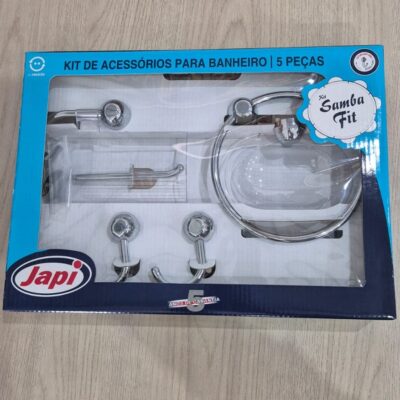 Kit banheiro 5 Peças Japi Branco