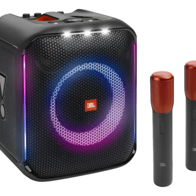Caixa de Som JBL Party Box Encore Bluetooth com 2 Microfones Amplificada Portátil com Microfone IPX4 100W
