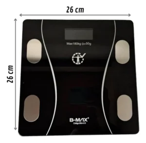 Balança Digital Bmax Bm-a15 Com Bioimpedância E App 180kg Preto - Imagem 3