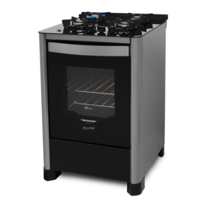 Fogão de Piso a Gás Fischer 4 bocas Gran Cheff Mesa Vidro 220V - Imagem 2