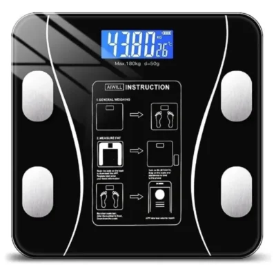 Balança Digital Bmax Bm-a15 Com Bioimpedância E App 180kg Preto